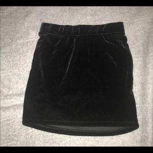 Velour skirt